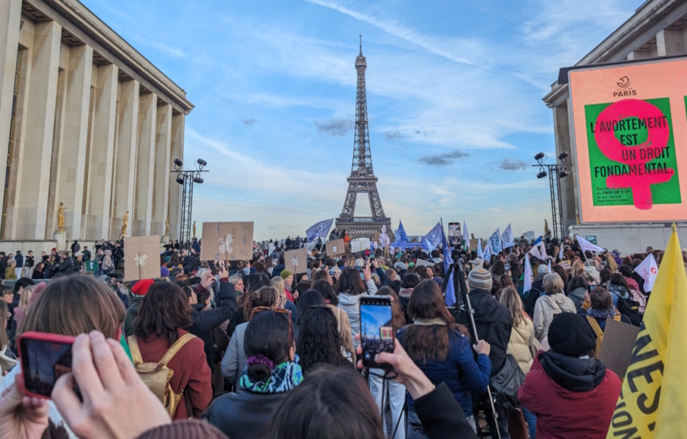 Speeches at the Parvis des Libertés et des Droits de l'Homme.