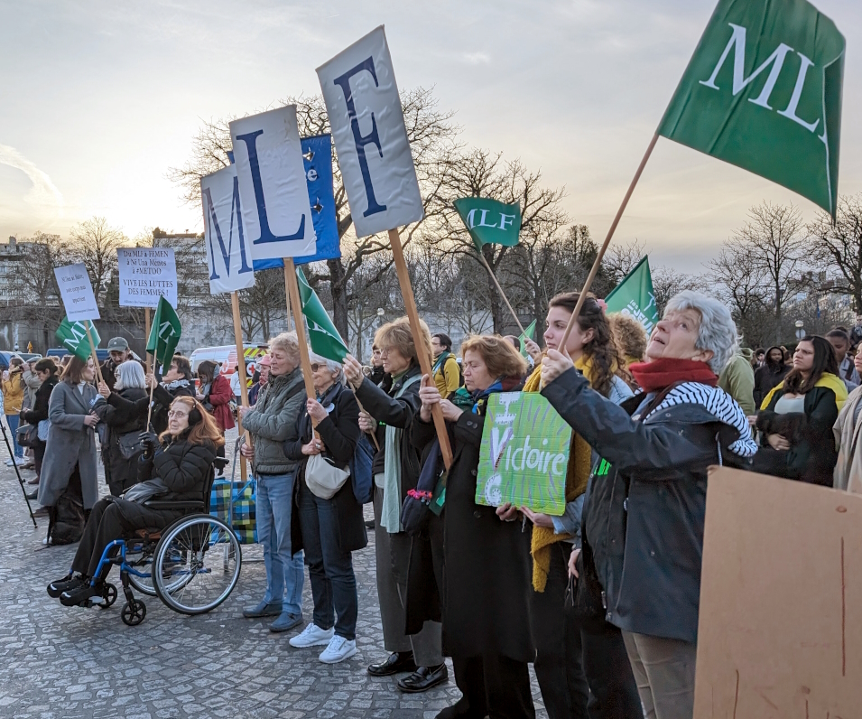 Members of the Le Mouvement de libération des femmes (MLF)