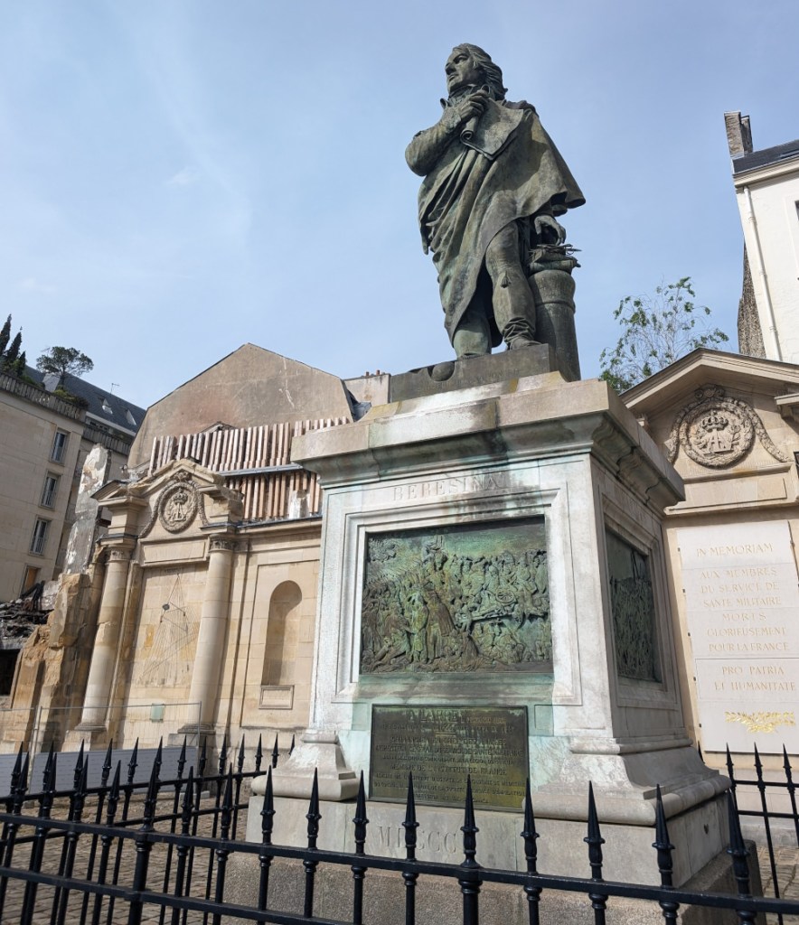 Monument to Dr Larrey, inventor of the battlefield ambulance