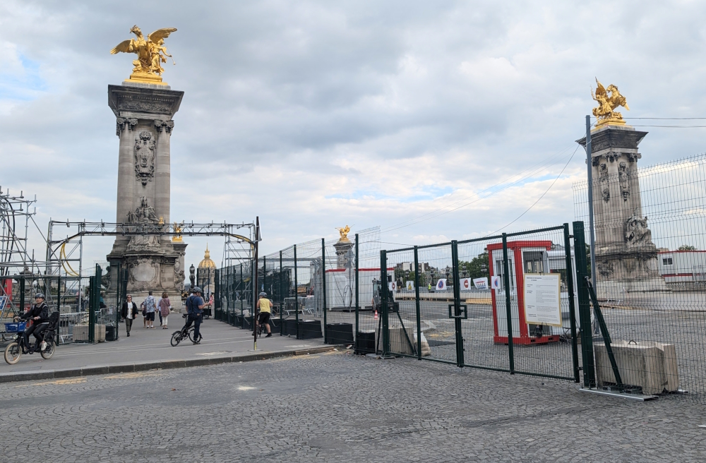 Entrance to the Pont Alexandre III from the Right Bank