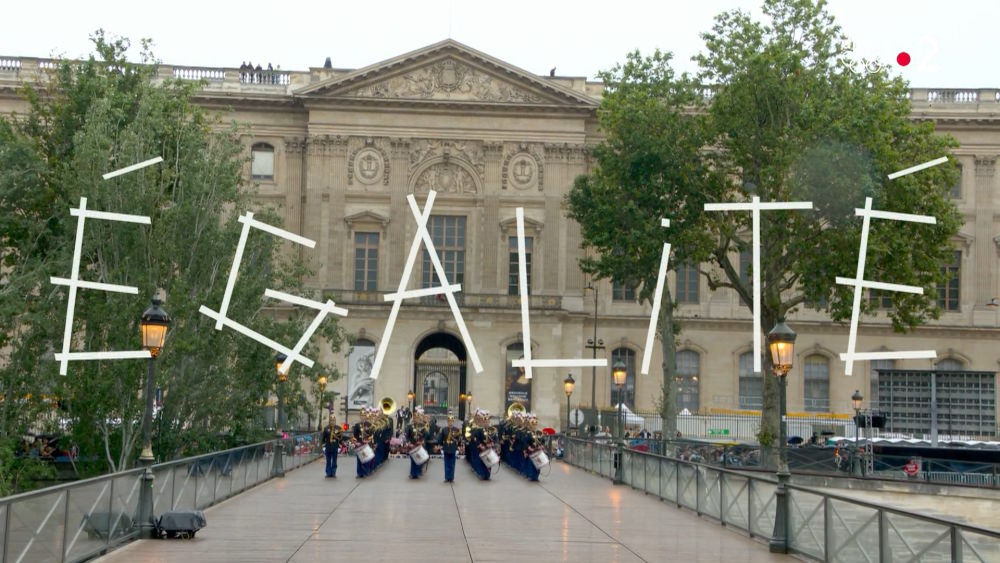 Equality segment on the Pont des Arts