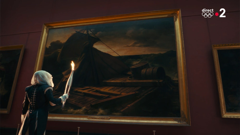 "The Raft of Medusa" in the Louvre missing its subjects