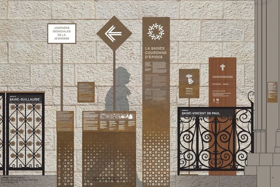 Example of the new signage