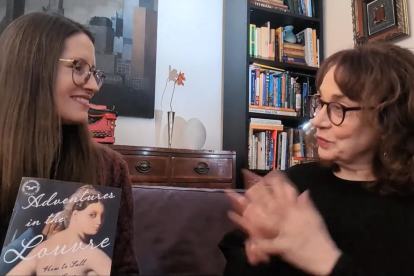 Heather with Elaine Sciolino