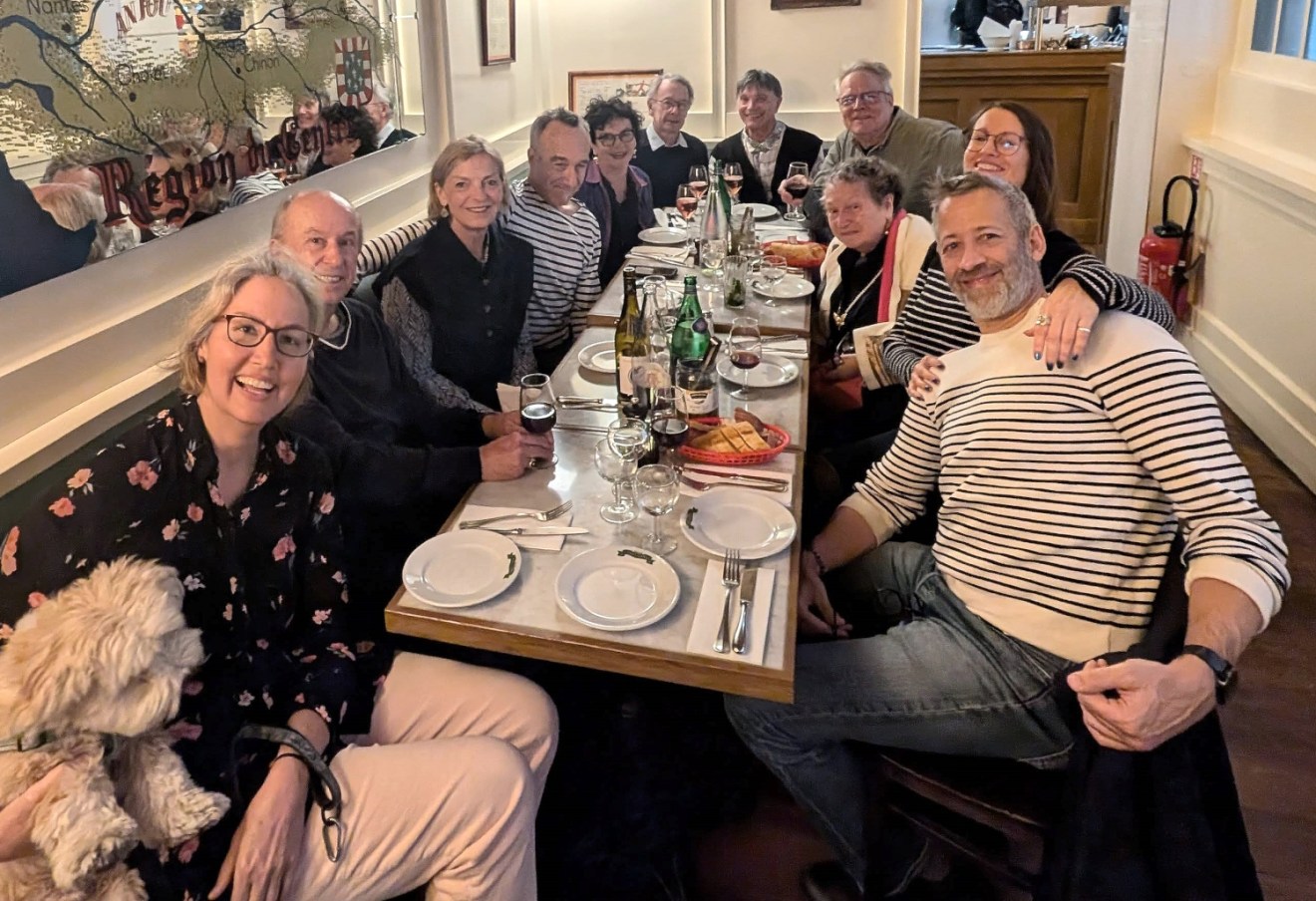 At a bistro in the 2nd.