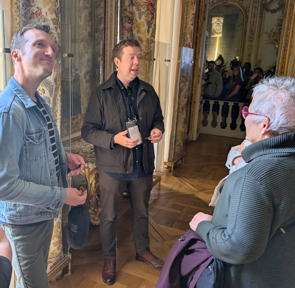 On a private tour of Versailles with Richard
