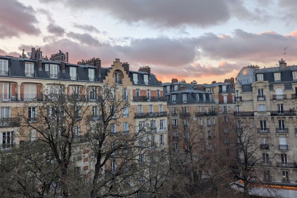 Rooftops over square Trousseau