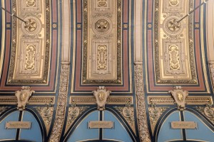 The ceiling in the Salle des Fêtes