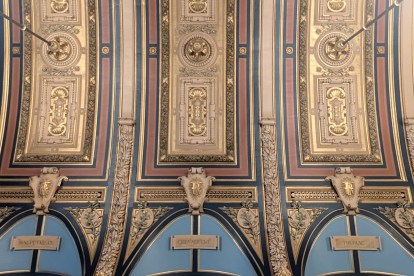 The ceiling in the Salle des Fêtes