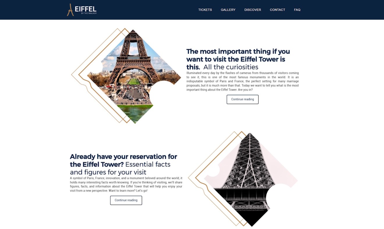 Copycat Eiffel Tower Website
