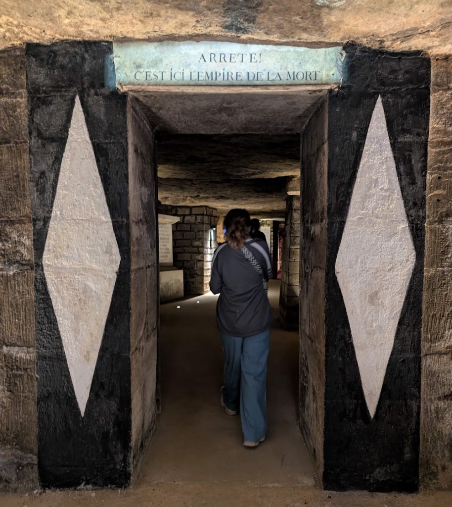 The official entrance: "Stop! Here is the Empire of Death"