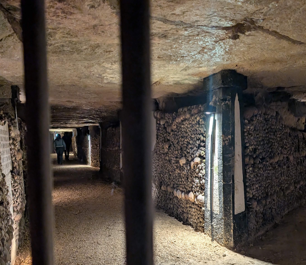 You can see the ceiling is damp and dripping here.