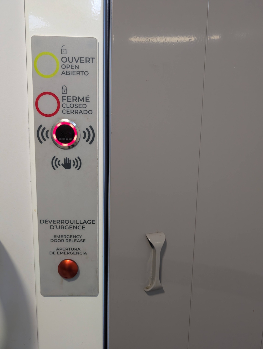 Inside door buttons